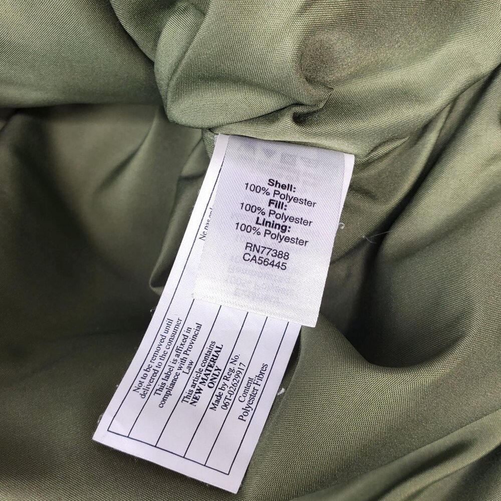 J. Crew Mercantile Womens Quilted Puffer Vest Sz XS Olive Green Full Zip VGC - Picture 6 of 10